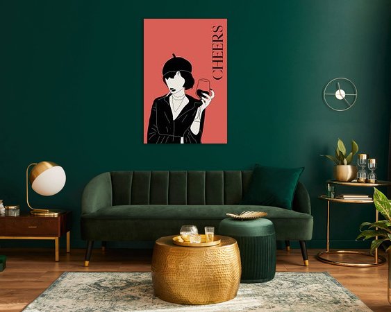Example of the artwork in a room