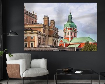 Église et bâtiments historiques à Stockholm, Suède sur Rico Ködder