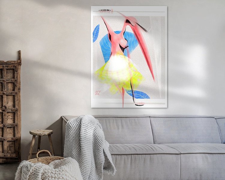 Example of the artwork in a room