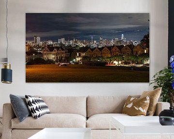 Skyline San Francisco photographiée le soir. sur Jaap van den Berg