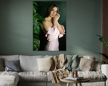 Woman in Pink Dress – Fine Art Portrait Photography by Iris Kelly Kuntkes