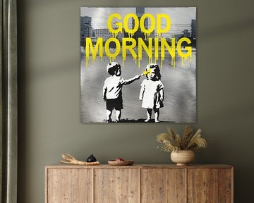 Good morning - Stencil Art by Team W 32 Gallery