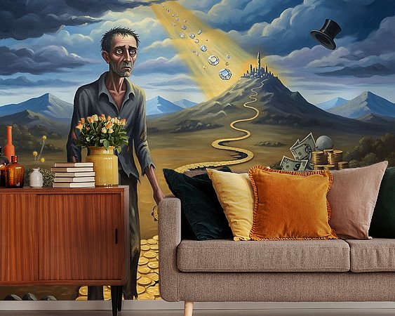Example of the artwork in a room