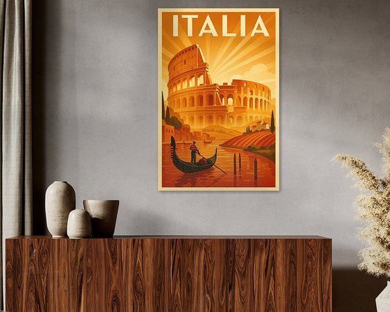 Example of the artwork in a room