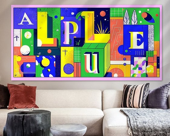 Example of the artwork in a room