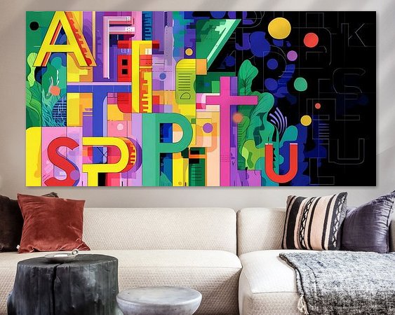 Example of the artwork in a room