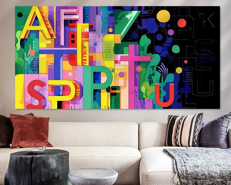 Example of the artwork in a room