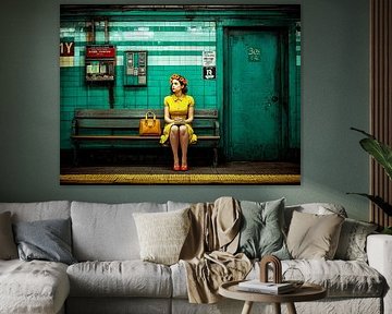 The Elegant Yellow Woman of Platform 3