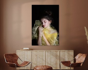 Goldene Stille – Fine Art Porträtfotografie von Iris Kelly Kuntkes