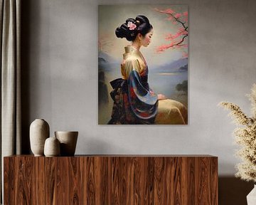 The oriental Geisha by Jolique Arte