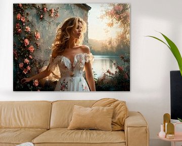 Dreamy floral splendour by JP Wall Art