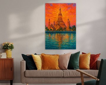 Bangkok - Wat Arun au coucher du soleil sur Travel Shop