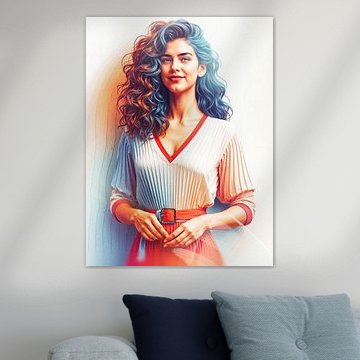 Young woman in dress