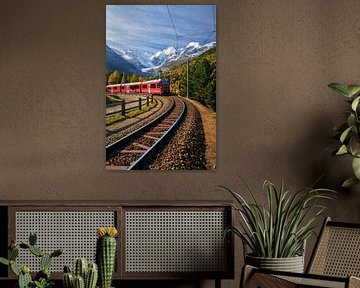 Rhaetian Railway in the Engadin by Achim Thomae Photography
