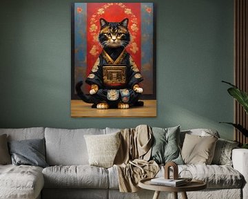 Chat Maneki-neko sur Jolique Arte