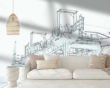 Example of the artwork in a room