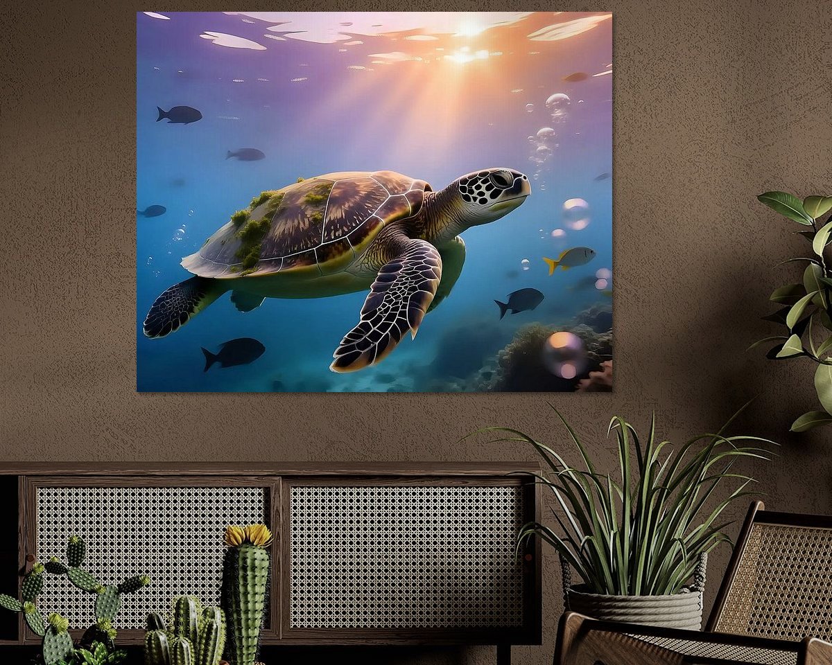 Example of the artwork in a room