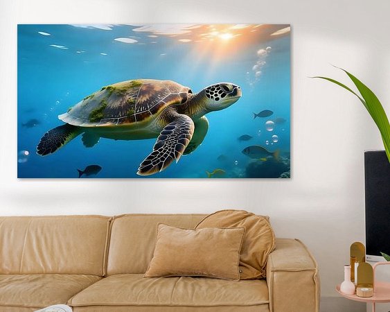 Example of the artwork in a room