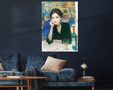 Woman Wine | Glamour Sip by OMG Art