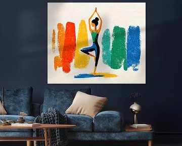 Yoga Vibes en couleur sur OMG Art