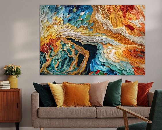 Example of the artwork in a room