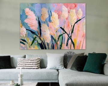 Weiße Tulpen – Impressionistisches Ölbild