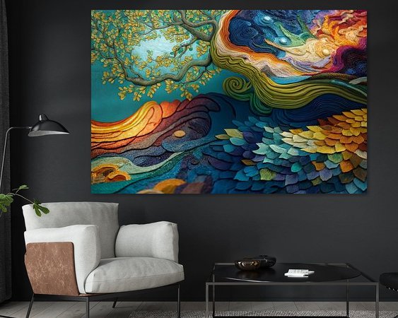 Example of the artwork in a room