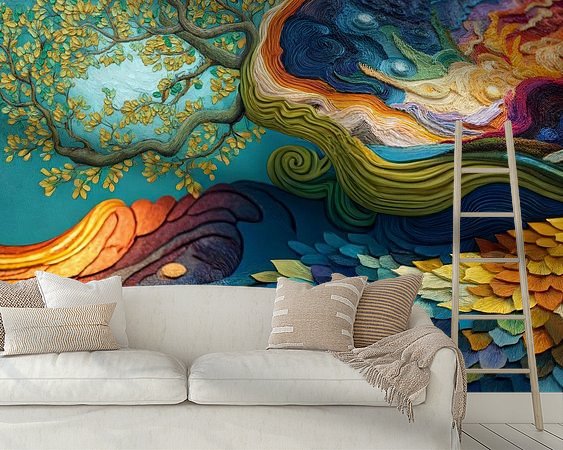 Example of the artwork in a room