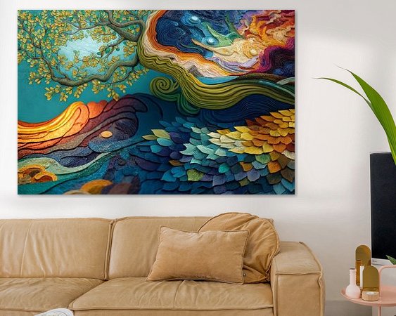 Example of the artwork in a room