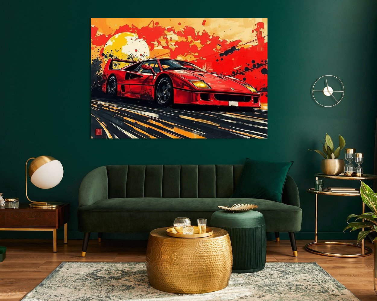 Example of the artwork in a room