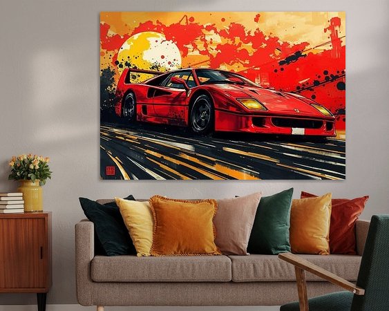 Example of the artwork in a room