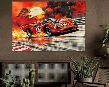 Ferrari 330 P4 - Feuer und Fluss Japanische Kunst