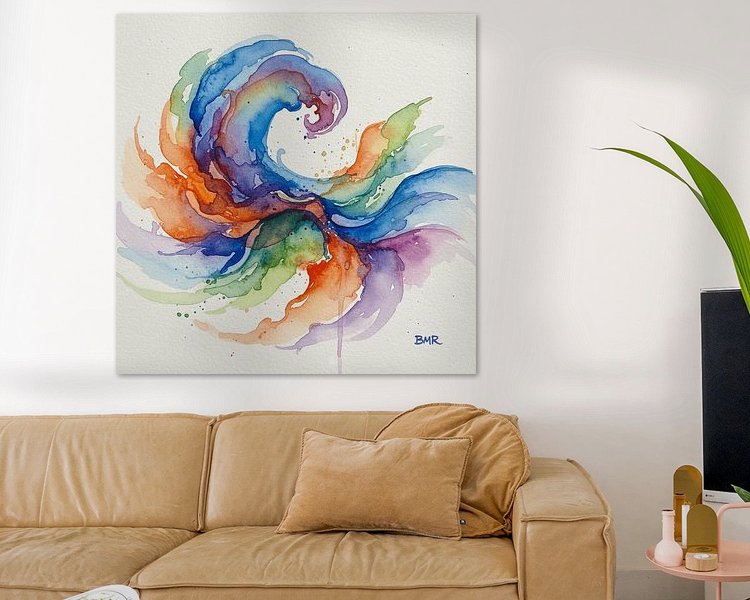 Example of the artwork in a room