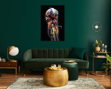 Wout Van Aert time trial close up