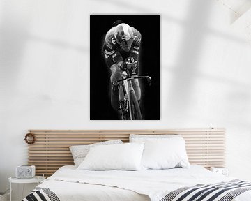 Wout van Aert black and white photo by FreddyFinn