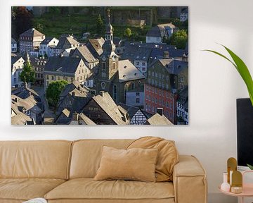 Above the rooftops of Monschau - Beautiful Eifel pearl by Rolf Schnepp
