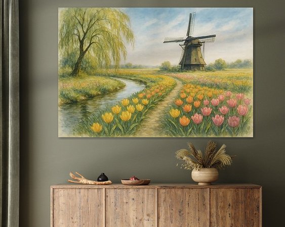 Example of the artwork in a room