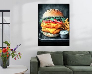 Example of the artwork in a room
