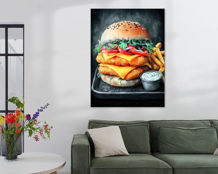 Example of the artwork in a room