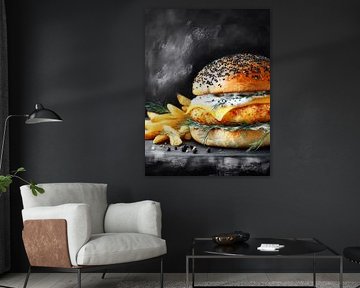 Cheeseburger Fast Food von JBJart Justyna Jaszke