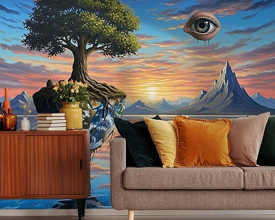 Example of the artwork in a room