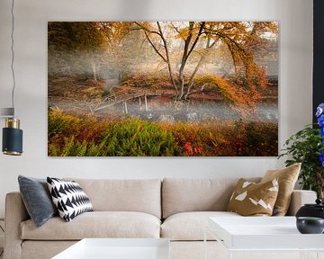 Autumn panorama in Elswout by peterheinspictures