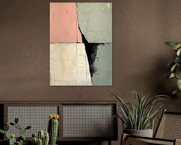 Rostfarbenes Pastell | Geometrische Formen in Pastell