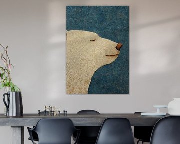 White Bear | Big Bear with Blue