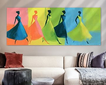 Elegant Dresses with Vibrant Colours by Wonderful Art
