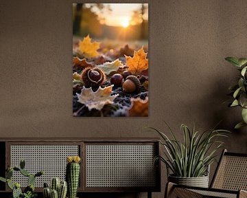 Gel à la lumière du soir