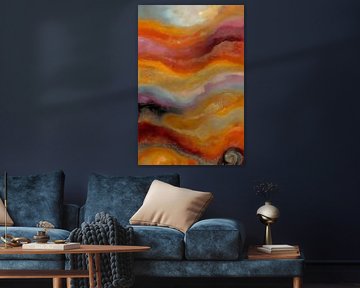 Wellen aus Gold und Feuer von Whale & Sons