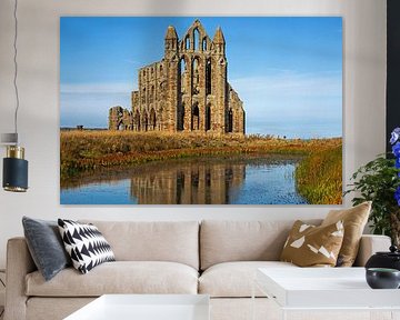 Whitby Abbey; Whitby; North Yorkshire; Engeland, UK van Arch White