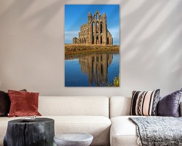Whitby Abbey; North Yorkshire; Engeland; UK van Arch White