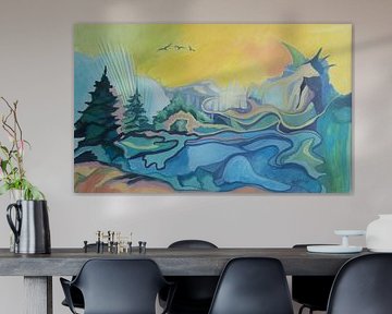 Traumlandschaft in Farbe und Licht